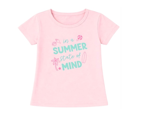 Blusa Kalele Juvenil Feminina Manga Curta Cotton