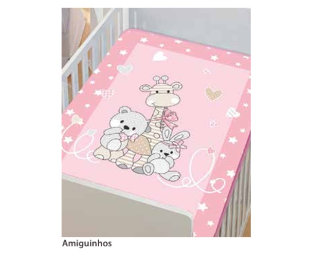 Cobertor Colibri Bebe Feminino Lepetit 0,80x1,10m