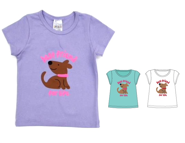 Blusa Catolele Primeiros Passos Feminina Manga Curta Cotton