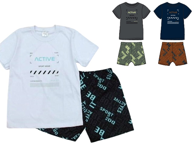 Conjunto Catolele Juvenil Masculino Manga Curta Malha