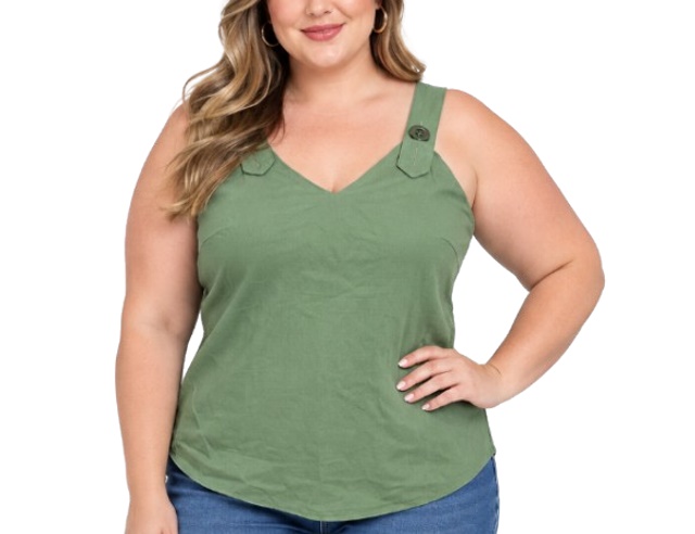 Blusa Armando Adulto Extra Grande Feminina Regata Viscose