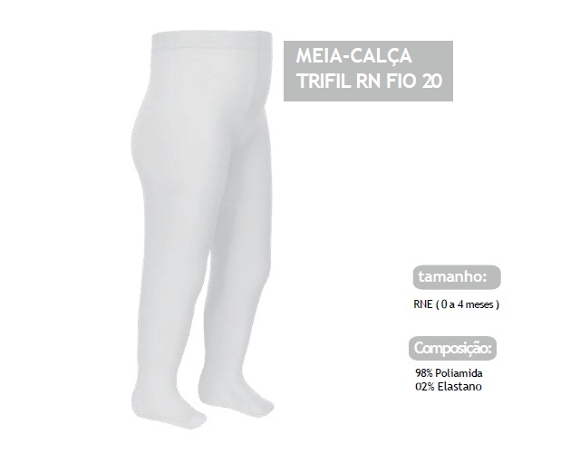 Meia-calça Trifil Recém-nascido Fio20 Branca