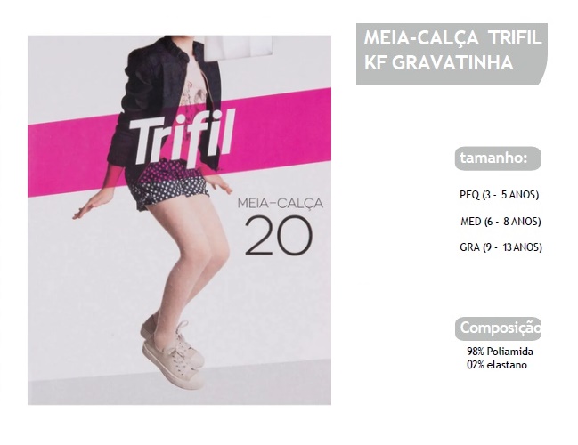 Meia-calça Trifil Infantil Gravatinha Fio20 Branca
