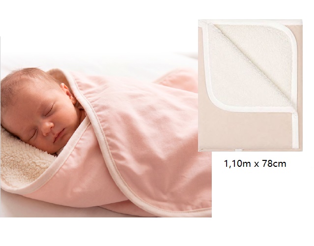 Cobertor Mami Bebe Tricoline C/sherpa 1,10mx78cm