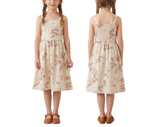 Vestido Lulian Infantil Alça Duna Elastex Estampado