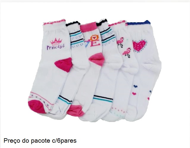 Meia You Ad Fem Alg Soquete (c/6)