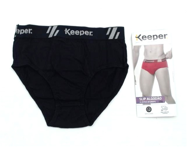 Cueca Keeper Adulto Algodão Elástico Personalizado (c/3)