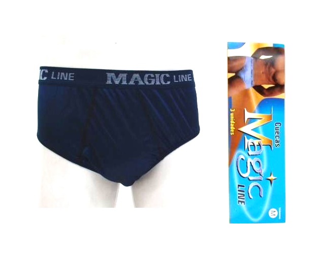 Cueca Magic Ad Lycrinha Elástico Pers (c/3)